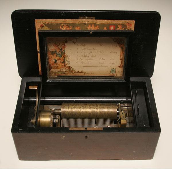 Music box; Swiss movement, six