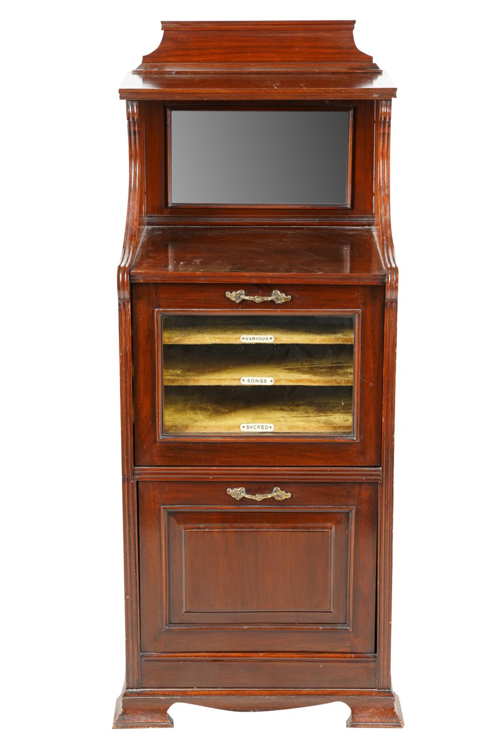 MUSIC CABINETthe upper hinged