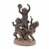 MUSICAL PUTTI BRONZE GARDEN SC