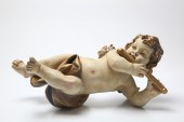 MUSICAL PUTTO GILDED AND PAINT