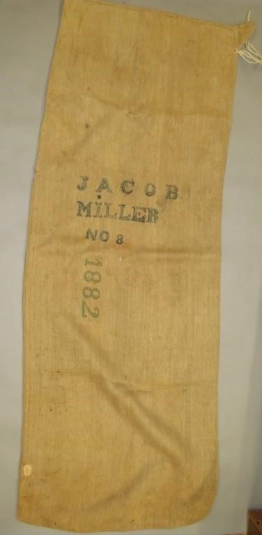 MUSLIN FEEDBAG OF JACOB MILLERca.