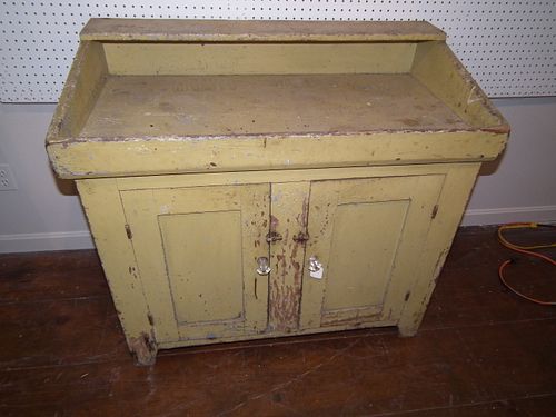 MUSTARD PINE DRY SINK19th century
