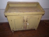 MUSTARD PINE DRY SINK19th cent