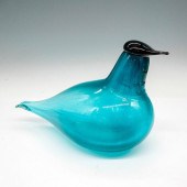 MUURLA ART GLASS FIGURINE, BLU