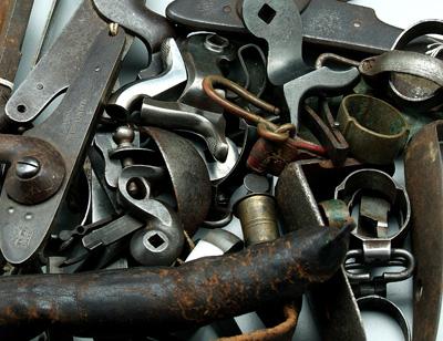 Muzzle loading musket parts: