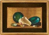 M.W. HUGGINS OIL ON BOARD PAIN