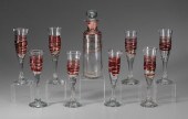 Myers Glass Decanter Set Ameri