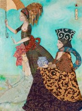 MYLO QUAM MIXED MEDIA ON WOOD
