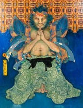 MYLO QUAM MIXED MEDIA ON WOOD