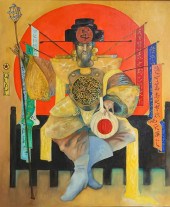 MYLO QUAM OIL ON CANVAS SUN KI