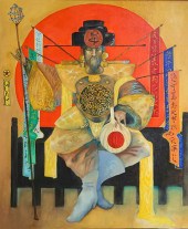 MYLO QUAM OIL ON CANVAS SUN KI