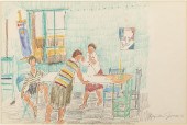 MYRTLE JONES, THREE FIGURES IN
