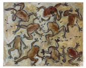 MYSTERY ARTIST 20C. FROGS ABST