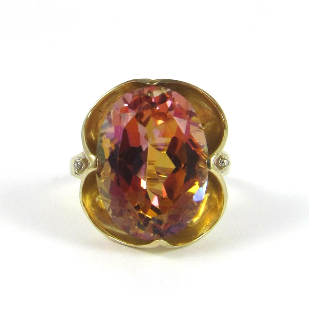 MYSTIC TOPAZ, DIAMOND AND YELLOW