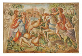 MYTHOLOGICAL FRESCO MOUNTED TO