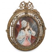"N. AUBIN" ANTIQUE MINIATURE P