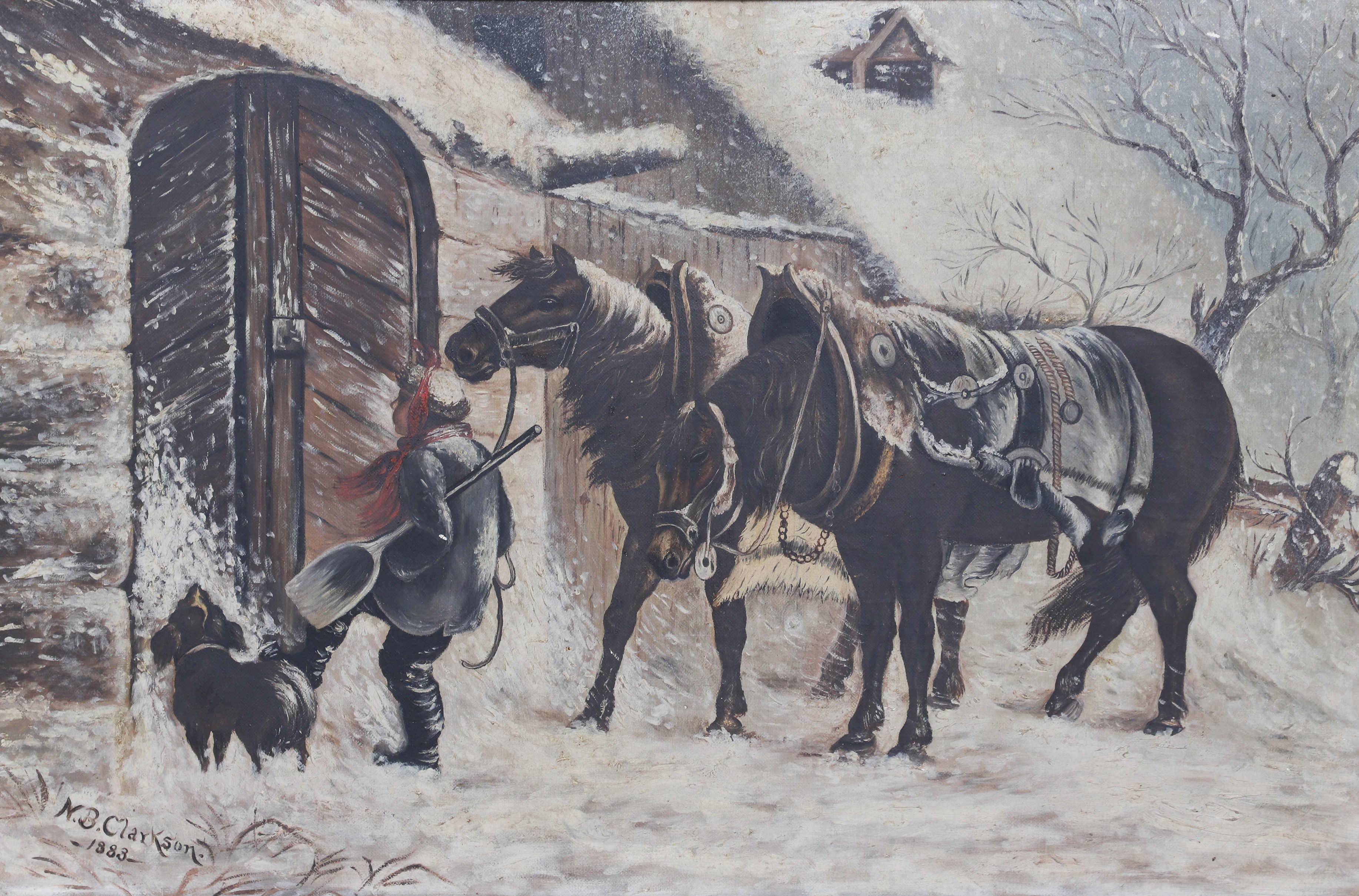 N B Clarkson, 19th C painting
