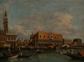 N. BERTIN OIL ON PANEL VENETIA