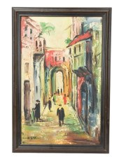 N. BIC SIGNED OIL PAINTING OF