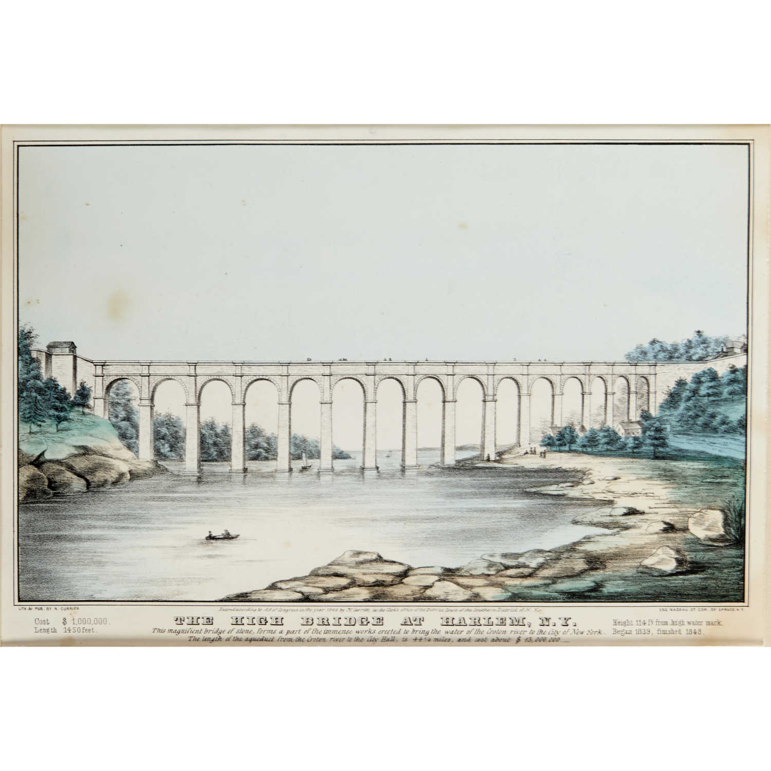 N. CURRIER, COLORED LITHOGRAPH,