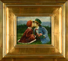 N. Henry Bingham oil on board,