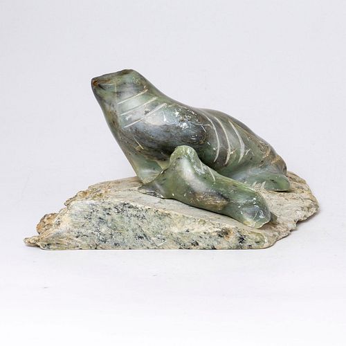 N NATCHIK, SIGNED SOAPSTONE