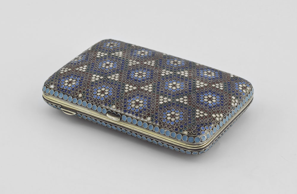 N. ZVEREV RUSSIAN SILVER ENAMEL