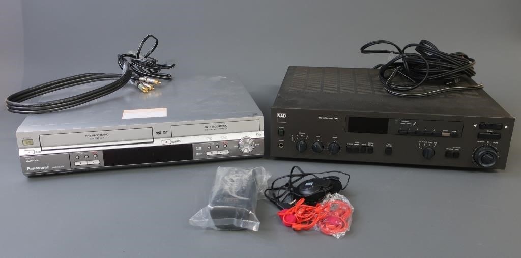 NAD stereo receiver and a Panasonic