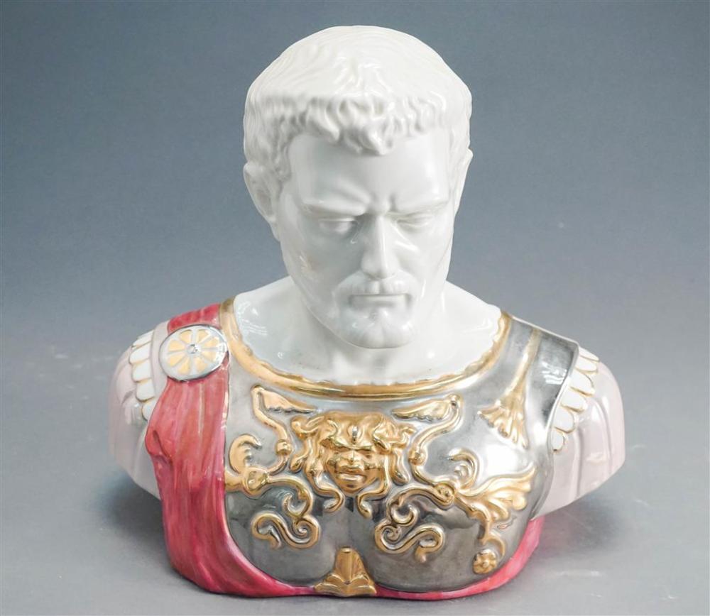NADAL DECORATED PORCELAIN BUST OF