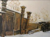 NADELIEV. Signed Russian Oil o