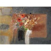 Nael Hanna (1959-) - Flowers i