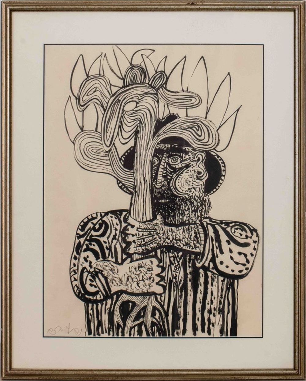 NAFTALI BEZEM MAN HOLDING A TREE