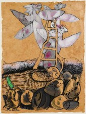 NAFTALI BEZEM MIXED MEDIA ON P