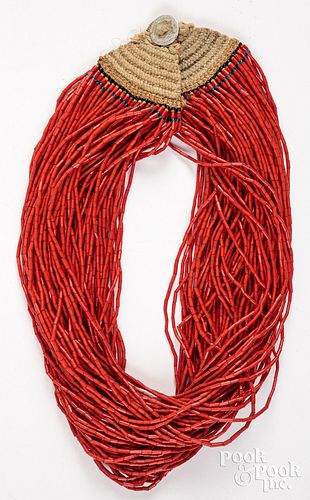 NAGA/MYANMAR INDIAN CORAL GLASS