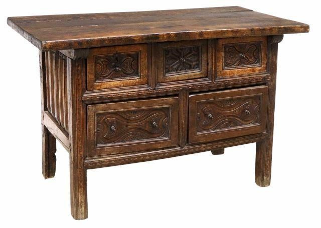 NAHUALA GUATEMALA CARVED LOW