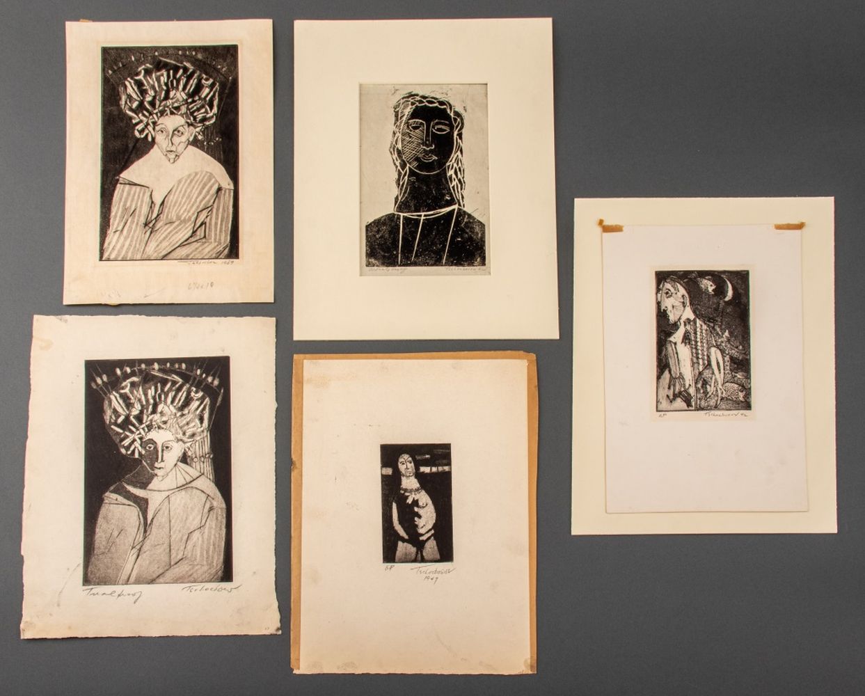 NAHUM TSCHACBASOV ABSTRACT ETCHINGS