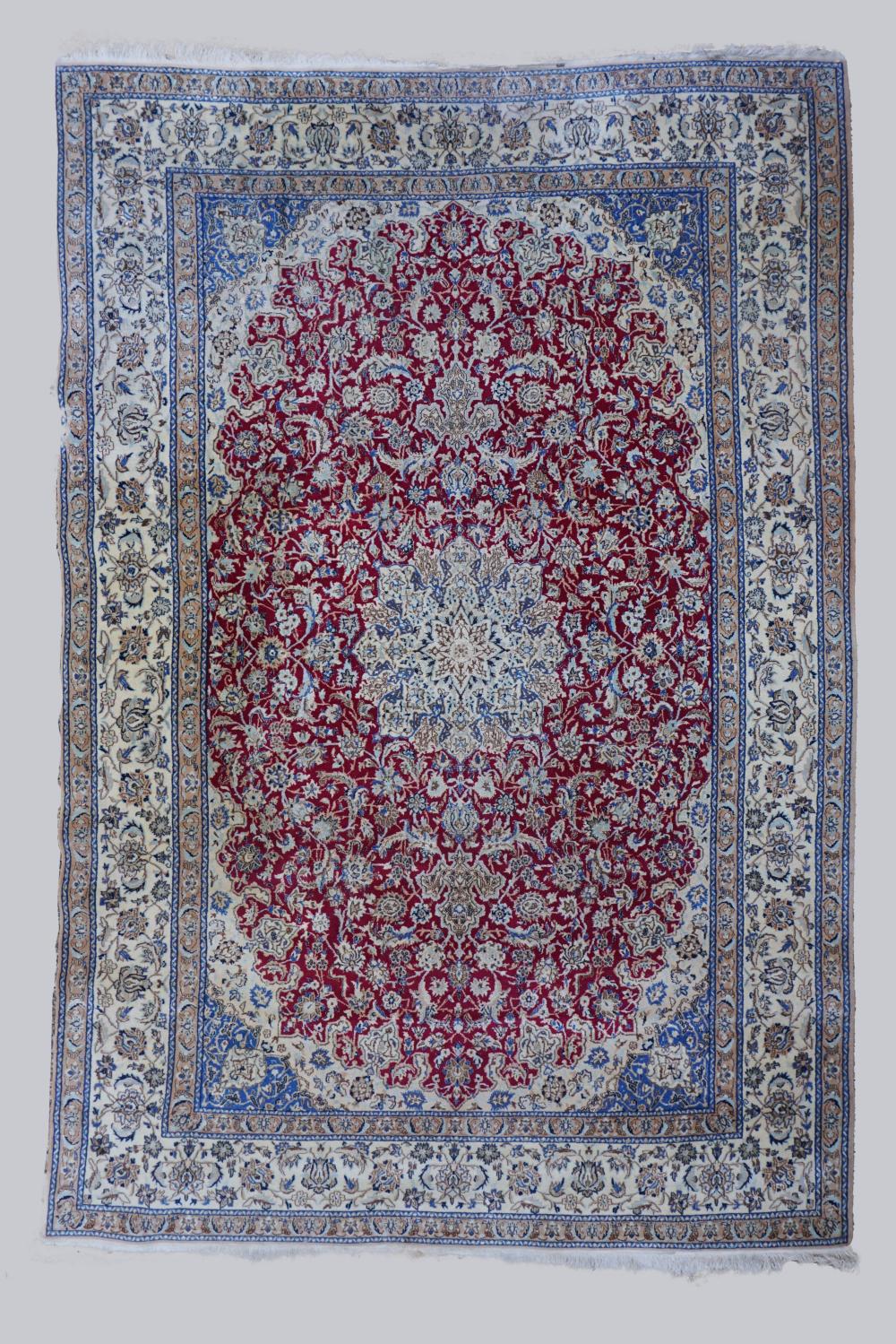 NAIN HAND KNOTTED WOOL RUG