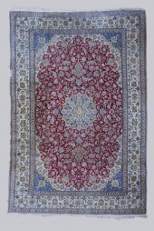 NAIN HAND KNOTTED WOOL RUG APP