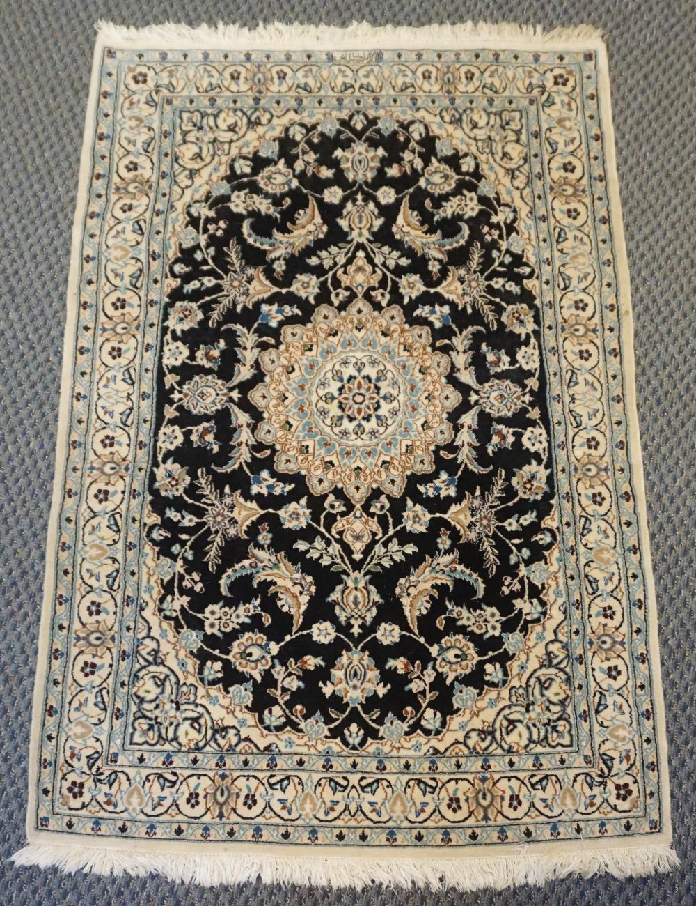 NAIN PARTIAL SILK RUG, 5 FT 11 IN X