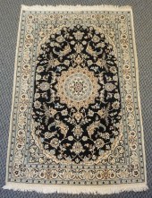NAIN PARTIAL SILK RUG, 5 FT 11