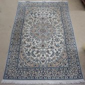 NAIN PARTIAL SILK RUG, 8 FT 10