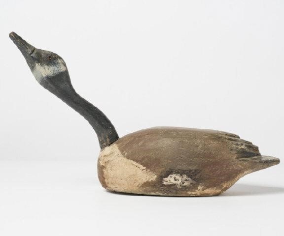 NAIVE CANADA GOOSE CARVING, QUEBEC,