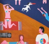 NAIVE FOLK ART ACADIAN PAINTIN
