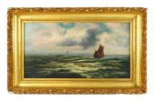 NAIVE MARINE SCENE, LATE 19TH/