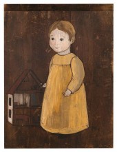 NAIVE PORTRAIT OF A GIRL 26” X