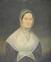 NAïVE PORTRAIT OF QUAKER WOMAN