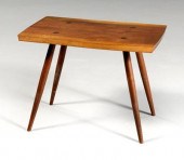 Nakashima walnut side table, f
