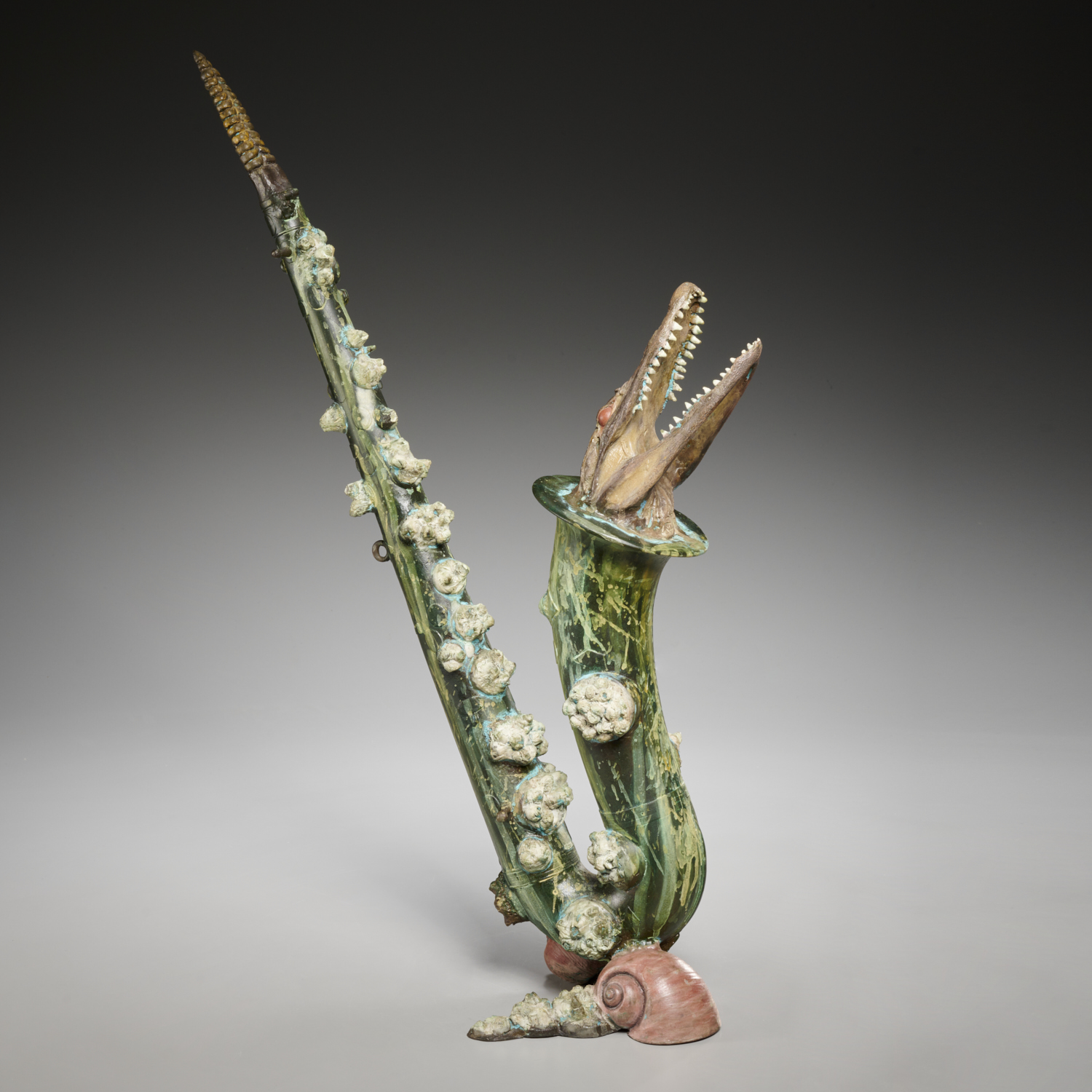 NALL, COLD PAINTED BRONZE SCULPTURE
