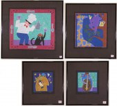 NANCY COFFELT FOUR PASTELS ON