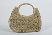 NANCY GONZALES GOLD WOVEN LEAT